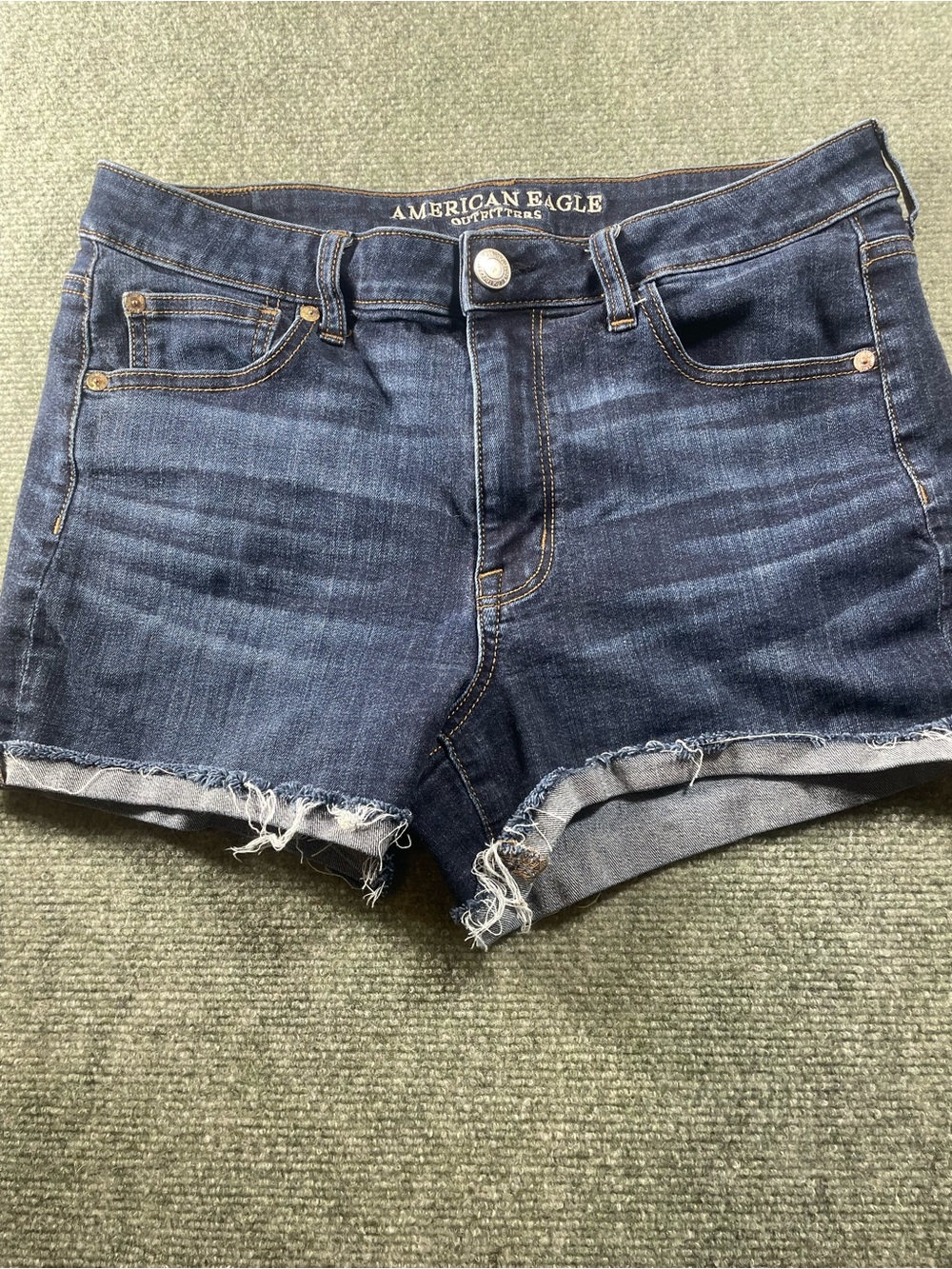 American‎ Eagle Outfitters Indigo Frayed Hem Denim Shorts